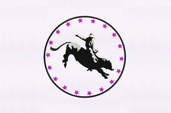 Bull Riding Cowboy: A Seasonal Embroidery Review