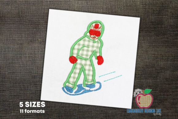 Review: Boy on Snowboard Embroidery Design