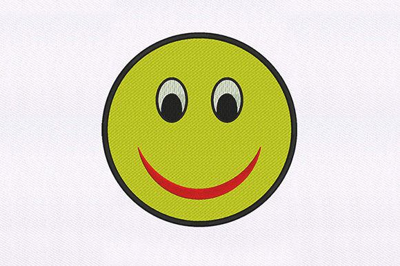 Review: Yellow Smiling Emoji Design for Embroidery